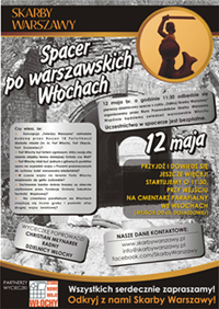 Plakat promujący pierwszy dzielnicowy spacer