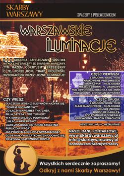 Warszawskie iluminacje - plakat