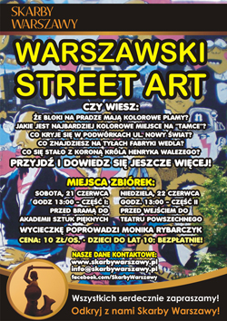 Warszawski street art - plakat